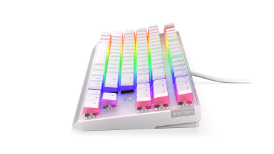 Tastierë mekanike Gaming Endorfy THOCK TKL OWH P, USB, Kailh Red, RGB, e bardhë