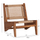 Karrige lounge LUKILLA HM9913, dru teak, litar sintetik, bezhë natyrale