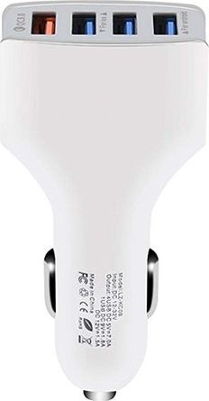 Karikues makine Luka Fast Charger 3.0, 4 porta USB, QC 3.0, i bardhë