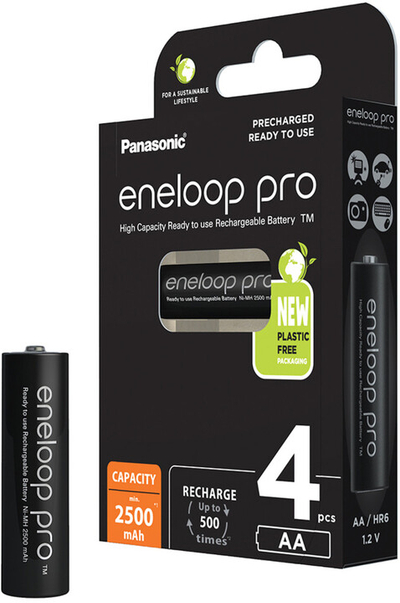 Bateri të rikarikueshme PANASONIC Eneloop Pro HR6 AA 3HCDE/4BE