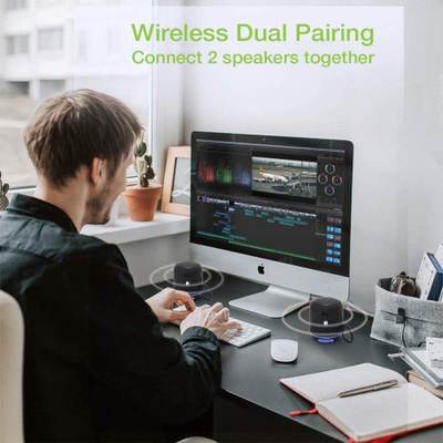 Kaltoparlant Bluetooth Techly ICASBL94BK, wireless, me drita LED, i zi