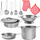 Set tenxheresh për kalamaj ZG23444, metalik, me çantë shpine transparente, argjendi