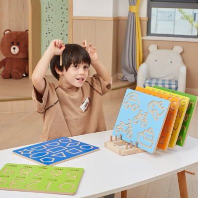 Графомоторна табла со броеви Viga Toys, едукативна, за деца