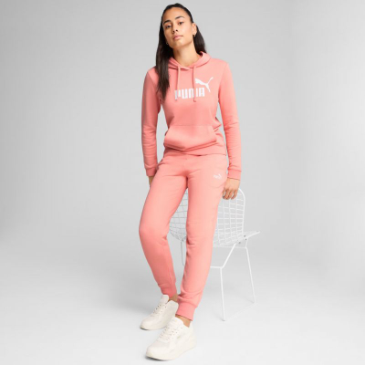 Дуксер со капuche Puma ESS No. 1 Logo Hoodie W 682391 18, памук полиестер, зелена