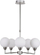 Llambadar tavani Logos Hanging Lamp Satin 35-05458, 5x25W G9, krom me sfera të bardha