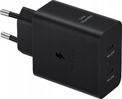 Karikues AC Samsung EP-T5020, 2x USB Type C, karikim i shpejtë, i zi