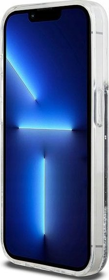 Mbulesë telefoni DKNY Liquid Glitter Arch Logo për iPhone 13 Pro, e zezë