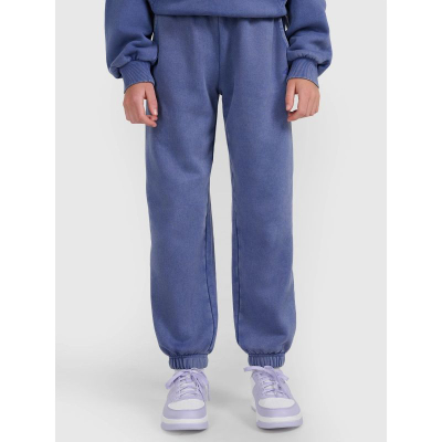 Trenerka për goca 4F 4FJRAW25TTROF1473, jogger, pambuk, blu