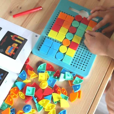 Lodër edukative Woopie Magnetic Board Mosaic 2 në 1, 112 copa, mente