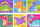Puzzle kuba me dinosaurë, 9 blloqe, 6 figura, me ngjyra
