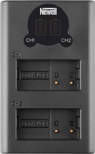Karikues i dyfishtë Newell DL-USB-C, për DMW-BLC12, i zi 
