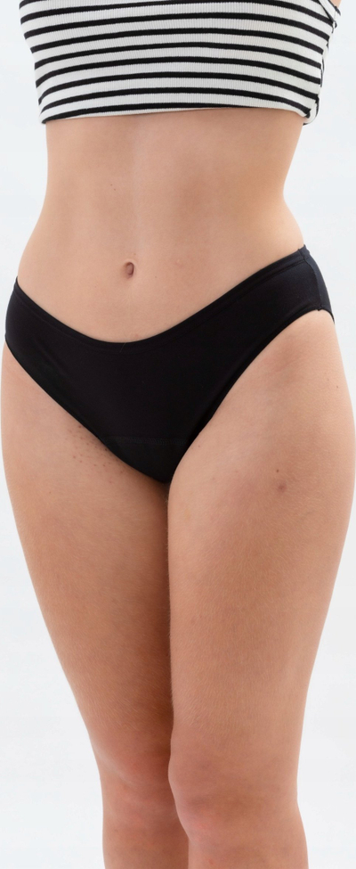 Mbathje menstruale Masmi Modern, masa M, pambuk bio 100%, të zeza