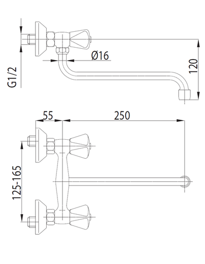 Rubinet kuzhine KFA, krom (300-610-00)