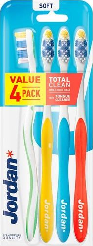 Brushë e dhëmbëve Jordan Total Clean, 4 copë