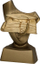 Statuetë dekorative Trophy T RP4022, 10 cm, me simbole shkolle, shumëngjyrëshe