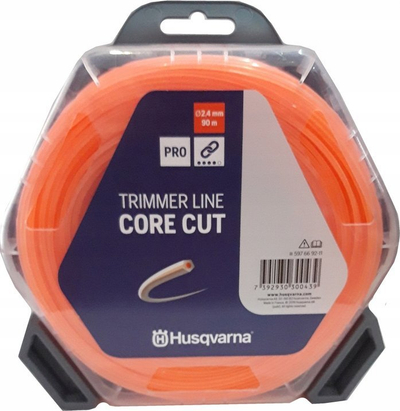 Fije trimeri Husqvarna CoreCut, 2.4 mm, 90 m, portokalli