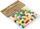 Pompom dekorativ Pol Mak, 1 cm, set 120 copë, shumëngjyrëshe