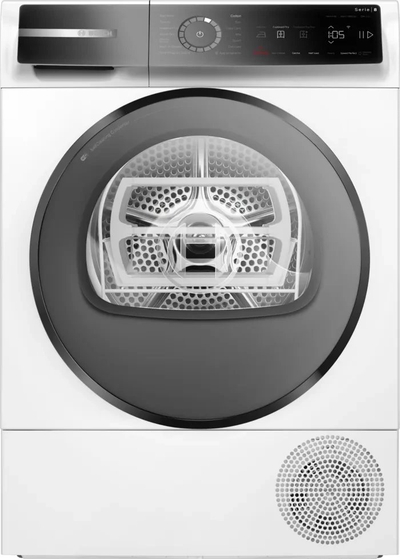 Tharëse rrobash Bosch Serie 8 WQB246DLSN, 9 kg, me pompë nxehtësie, e bardhë