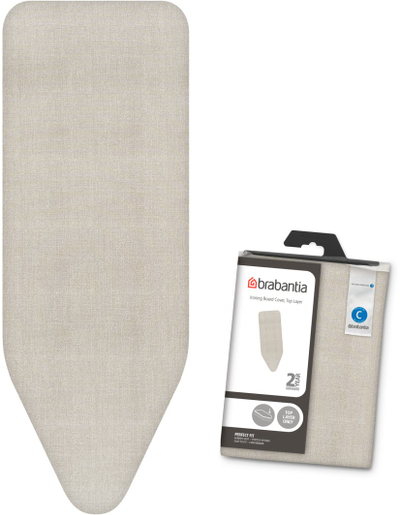 Mbulesë lami hekurosjeje Brabantia Denim Grey C, 124x45 cm, gri