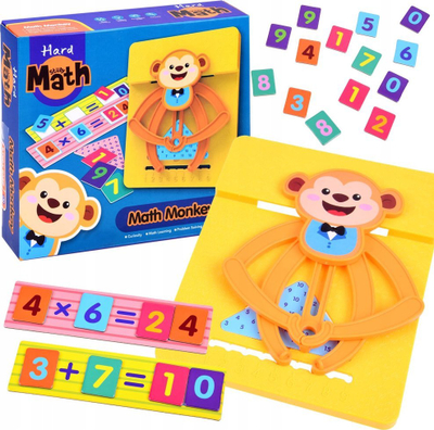 Loja edukative Math Monkey GR0436, mbledhje dhe shumëzim, shumëngjyrëshe