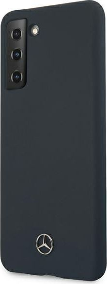 Mbulesë telefoni Mercedes për Samsung Galaxy S21, silikon, hardcase, blu e errët