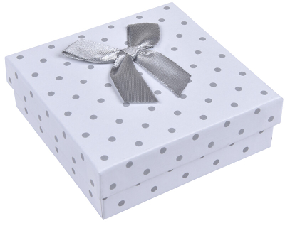 Kuti për bizhuteri JK Box KK-5 / A1, 8 x 8 x 3 cm, hiri