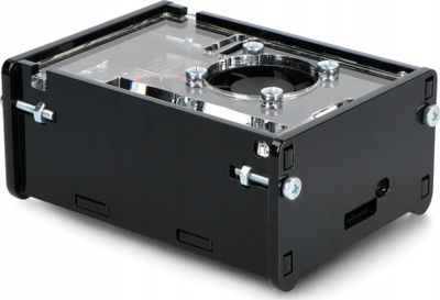 Заштитна кутија за Raspberry Pi 5, со ладилник, црна
