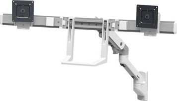 Krah monitori Ergotron HX, për 2 ekrane LCD, i bardhë