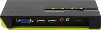 Switch KVM LevelOne KVM-0421, 4 porta USB, me audio