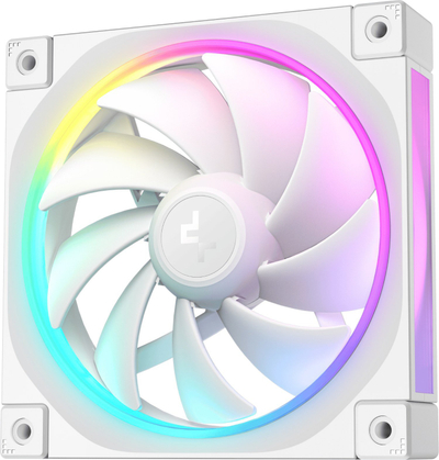 Ventilatorë për kuti kompjutri DeepCool FL12 WH, 120mm, ARGB, set me 3 copë, të bardhë