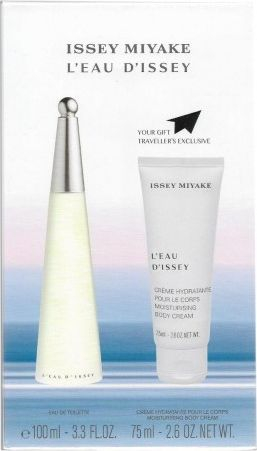 Set parfum Issey Miyake L'eau D'Issey, EDT 100ml, balm trupi 75ml