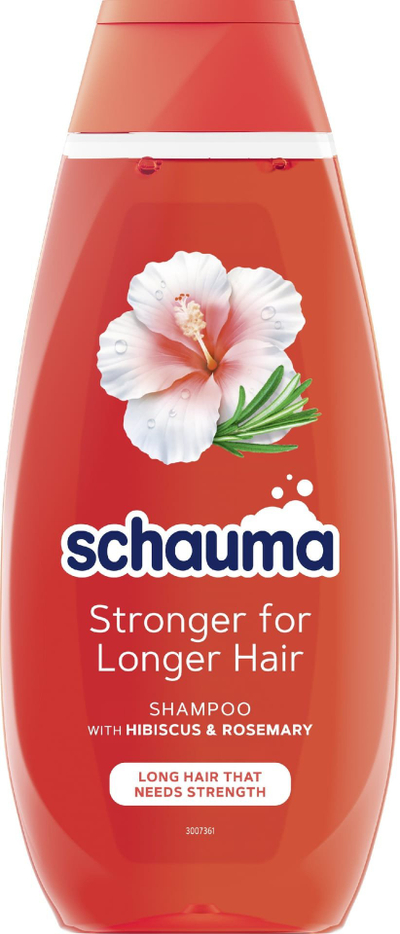 Shampo për flokë të gjatë Schwarzkopf Schauma Strengthening, hibiskus dhe rozmarinë, 400ml