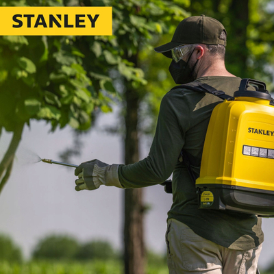 Pompë spërkatëse me bateri Stanley, 12L, Li-Ion, e verdhë