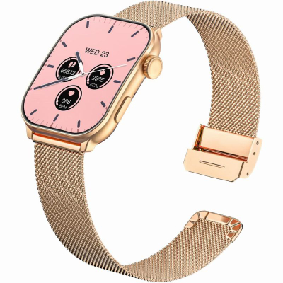 Ora inteligjente Gravity GT28 6, thirrje Bluetooth, me rrip shtesë, e zezë