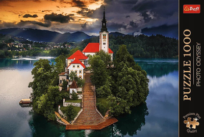 Puzzle Trefl Photo Odyssey Lake Bled Slovenia, 1000 copa, për të rritur, shumëngjyrësh