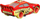 Метална играчка автомобил Disney Pixar Cars Night Racing, свети во темно, повеќебоен