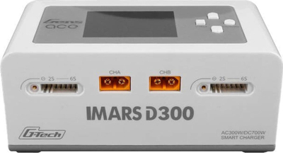 Karikues baterish RC Gens Ace Imars D300 G-Tech, 300W AC/DC, ekran 2.4", gri