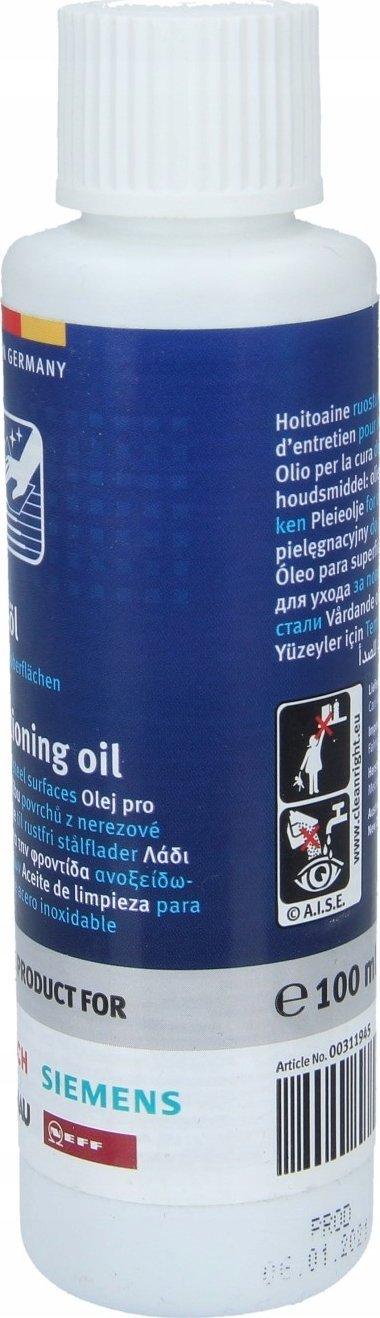 Vaj pastrimi BOSCH, për inoks dhe alumin, 100 ml