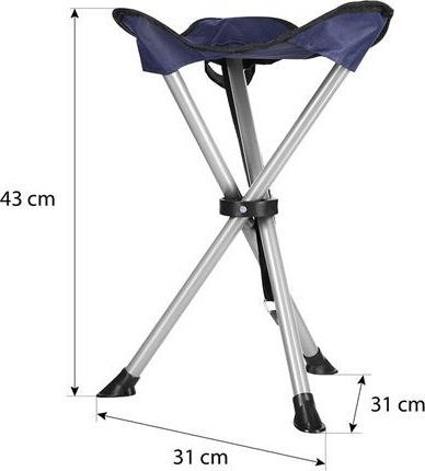 Stol kampingu Nils Extreme NC3008, palosës, 100kg, blu