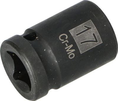 Soket goditës Faster Tools, 1/2", 19 mm, i zezë