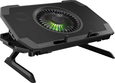 Cooling pad për laptop Genesis Oxid 850 RGB NHG-1858, 17.3\", 5 frirsa, i zi