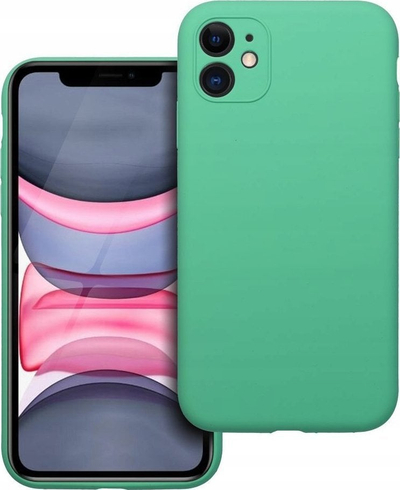 Futera silikoni për iPhone 11, 2 mm, ngjyrë mint
