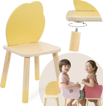 Karrige për kalamaj Classic World Grace Chair Lemon, dru, e verdhë