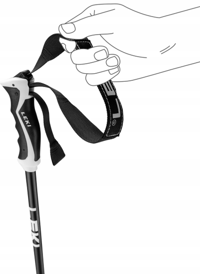 Скијачки стапчиња LEKI Neolite, алуминиум, EVO PAS, темен антрацит