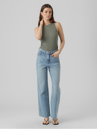 Maicë VERO MODA VMLAVENDER Slim Fit, e gjelbër