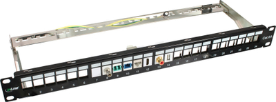 Modul rrjeti InLine RJ45 Keystone Jack, Cat.6a, 10 Gb/s, i argjendtë