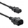 Kabllo zgjatuese energjie Qoltec, IEC C13 C14, 3x0.75mm², 1m, e zezë