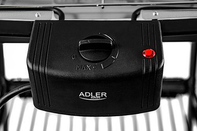 Grill Kopshti Elektrike Adler AD 6602, skarë 37x21 cm, i zi