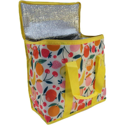 Qese termike Thermal Bag Fruit, 16L, me izolim termik, e verdhë