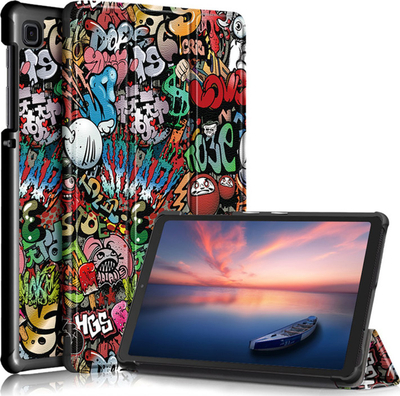 Mbulesë tablet Strado Graphic Smart Case për Samsung Galaxy Tab A7 Lite 8.7", shumëngjyrëshe